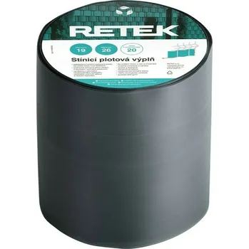 Příslušenství pro plot Plotová výplň stínicí RETEK PREMIUM středně šedá RAL 7012 (26 m/bal.)