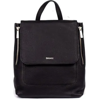 Dámská aktovka SEGALI Dámský kožený batoh 9027 Black + 2 měsíce na vrácení zboží