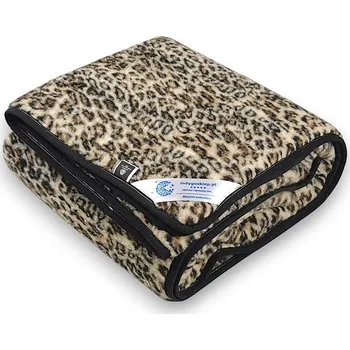 deka Indygosklep Deka z australské merino vlny leopardí vzor 180x200 Woolmark