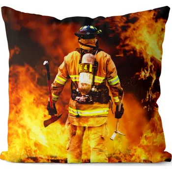 Dekorativní polštářek Polštář s hasičem