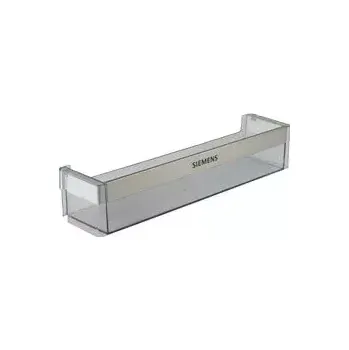 Příslušenství pro lednici  Originální police dveří chladniček Bosch Siemens 00705975 - náhradní díl BSH z odolného potravinářského plastu pro bezpečné ukládání lahví a potravin