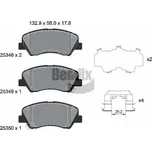 Sada brzdových destiček, kotoučová brzda BENDIX Braking BPD1259
