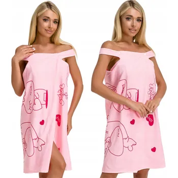 Tunika do sauny 135 x 78 cm růžová