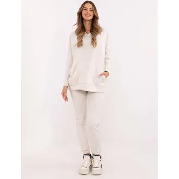 Světle béžová melanžová bavlněná základní souprava