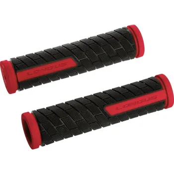 grip LONGUS gripy - GRID - černá/červená