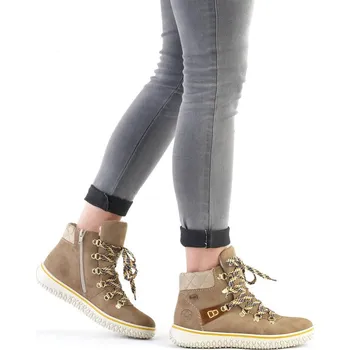 Dámské polobotky Dámská zateplená obuv Z4238-64 Rieker béžová Barva: beige, Velikost: 40