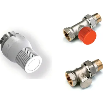 Ventil Comap SET klasik přímý krátký 1/2" s hlavicí Sensity-RI,ventil R859,šroubení 2429) SETR110R859A