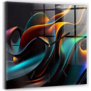 Hodiny Nástěnné hodiny Wallfluent černé 30 cm