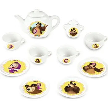 Dětská kuchyňka Kávový porcelánový set Máša a medvěd