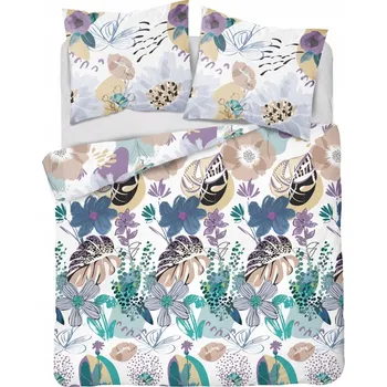 Povlečení SADA POVLEČENÍ 220x200 Home satén DETEXPOL 100% BAVLNA 200x220