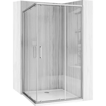 REA - Sprchový kout City 80x100 Nickel Brush Bez sprchové vaničky REA-K6497