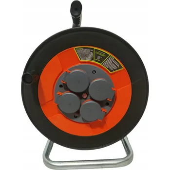 Napájecí kabel Prodlužovací Kabel na bubnu E-JAN 0 m 4 ks černý