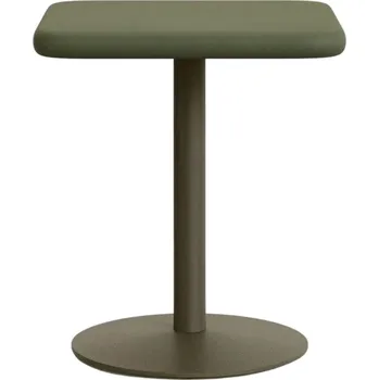 Jídelní stůl Zelený cementový bistro stolek Kave Home Esilda 70 x 70 cm