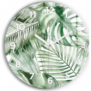 Hodiny Nástěnné hodiny Wallfluente zelené 30 cm