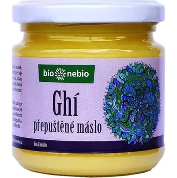 Rostlinný olej Bio nebio Máslo přepuštěné ghí ČESKÉ BIO 210 ml