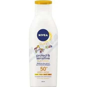 Přípravek na opalování NIVEA SUN Dětské mléko opalov. Sensit. OF50+ 200ml
