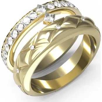 Prsten Guess Pozlacený prsten s krystaly Stylish Guess JUBR04586JWYG 50 mm + 2 měsíce na vrácení zboží