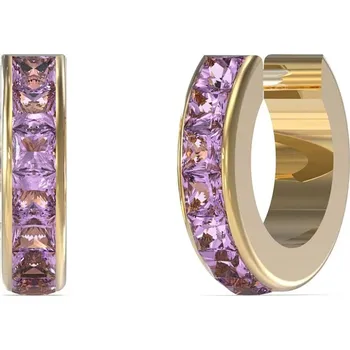 Náušnice Guess Nadčasové pozlacené náušnice s krystaly Huggie Me JUBE03134JWYGLAT/U + 2 měsíce na vrácení zboží