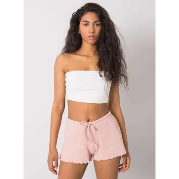 Dámské kraťasy Růžové dámské žebrované šortky RV-SN-6628.95-pink Velikost: S