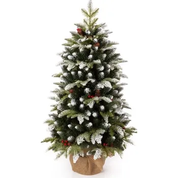 Vánoční stromek Vánoční stromek v květináči 3D Jedle Zasněžená 80cm