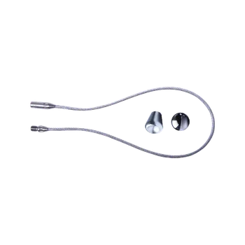 RUNPOTEC 20455 Tažné lanko, délka 0,5m, s kuličkovým magnetem a protikusem, závit RTG Ø 6mm