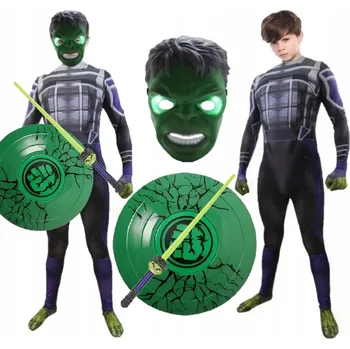 Karnevalový kostým KOSTÝM PŘEVLEK SUPERHRDINA MUTANT SET NA KARNEVALOVÝ PLES MEČ 104 110