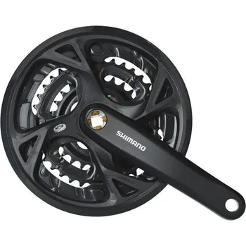 Klika na kolo Shimano FCM371 48/36/26 175mm černé S Krytem kliky + DÁREK