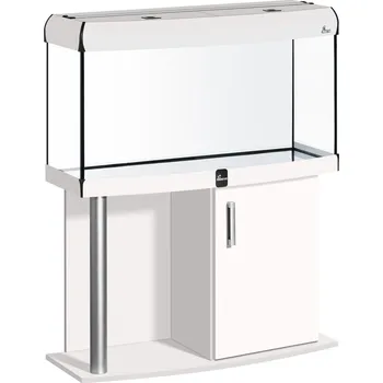 Akvárium Diversa Akvárium set COMFORT 112 l vypouklý LED hliník DIVERSA višeň