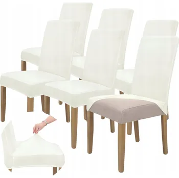 Potah na židli Béžový potah na židli