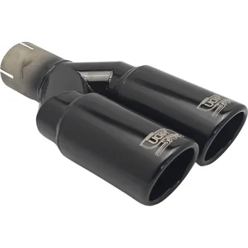 Zadní díl výfuku ULTER SPORT Koncovka výfuku 2x70 mm černá NBL2-70RS* Průměr vstupu: 55 mm