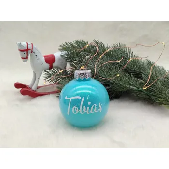 Vánoční ozdoba D-decor Vánoční baňka se jménem Mint - D-decor 8 cm Mint