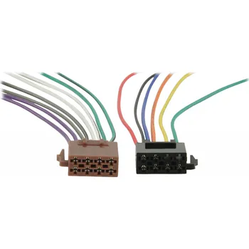 Zesilovač do auta HQ Redukční Kabel ISO - univerzální, vodiče 20 cm