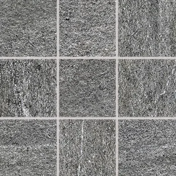 Dlažba RAKO Quarzit DAR11738, dlažba, tmavě šedá, matná, reliéfní, 10 x 10 x 0,9 cm