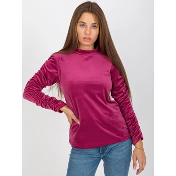 Dámské tričko Růžový velurový rolák -RP-BZ-8181.27P-pink Velikost: ONE SIZE