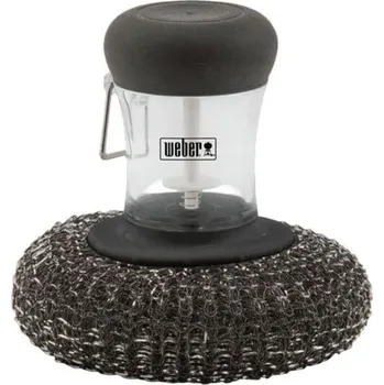 Příslušenství pro gril Weber Drátěnka na gril s dávkovačem, kov 6209