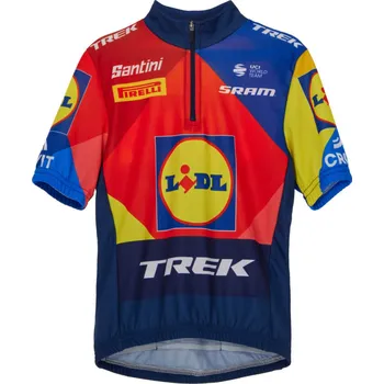 cyklistický dres SANTINI Cyklistický dres s krátkým rukávem - LIDL TREK 2025 - vícebarevná 13Y