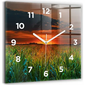 Hodiny Nástěnné hodiny Wallfluent oranžové 30 cm