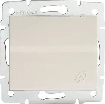 Elektrická zásuvka Kanlux béžová nástěnná Elektrická Zásuvka