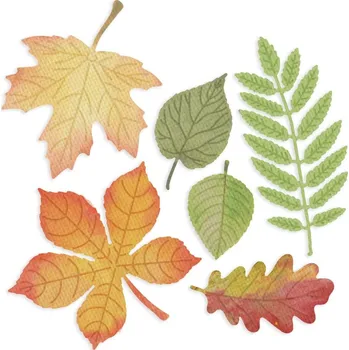 Kancelářská technika DP Craft Výsekové šablony podzimní listí 6ks