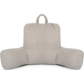 Polštář Polštář pro čtení v posteli, opěrka zad, opěrka hlavy s područkami šedá 38 x 50 cm