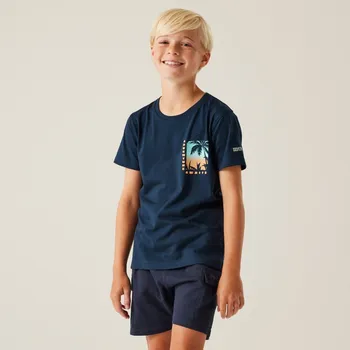 Chlapecké tričko Dětské bavlněné tričko Regatta BOSLEY VIII tmavě modrá 110-116