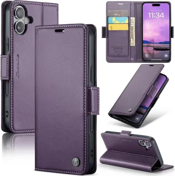 Pouzdro na mobilní telefon Pouzdro na iPhone 16 Plus CASEME smooth fialové