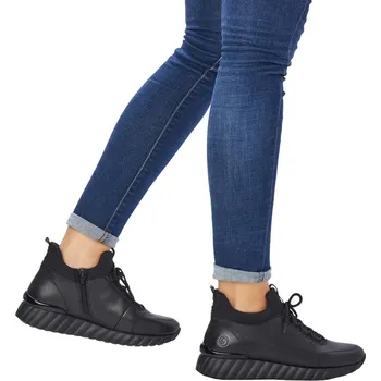 Dámské tenisky Dámské kožené tenisky D5977-01 Remonte černé Barva: schwarz, Velikost: 40