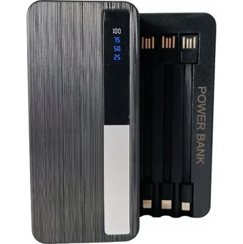 Powerbanka POWERBANKA 20000mAh 2 USB + LIGHTNING USB-C SVÍTILNA