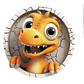 Nažehlovací obrázek - dinosaurus žlutý II (dva rozměry), Velikost: Malý