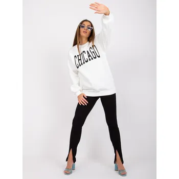 Dámská mikina Bílá mikina s nápisem Chicago EM-BL-617-C.29X-white Velikost: S/M