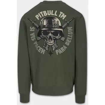 Pánská mikina PitBull West Coast Pánska mikina PARA BELLUM - zelená - PWC_PMCREPARB_GREEN Velikosti: M