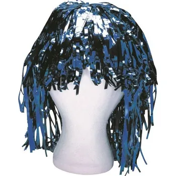 Karnevalová paruka Paruka lametová - modrá - 5800-04