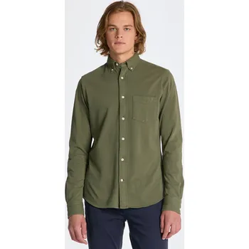 Pánská košile KOŠILE GANT REG GMNT DYED PIQUE SHIRT JUNIPER GREEN