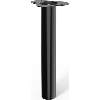 Nábytkové kování Stabilit Nábytková noha, ø 60 × 400 mm, ocel, černá, 75 kg 50290